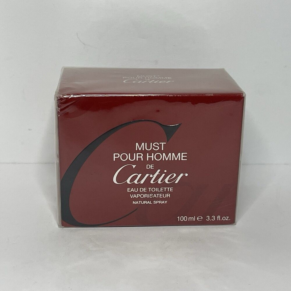 Must Pour Homme de CARTIER Eau De Toilette Spray 3.3 oz (100 ml) NEW & SEALED